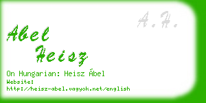 abel heisz business card